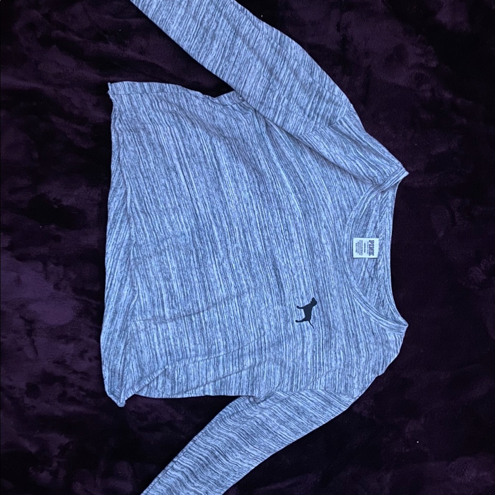 Long Sleeve Pink Cropped